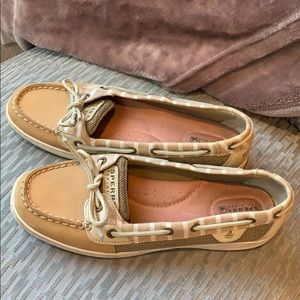 Striped Sperry Boat Shoes